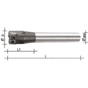 9845V - INSERTS HOLDER FOR MILLING WITH MECHANICAL FIXING - Prod. SCU